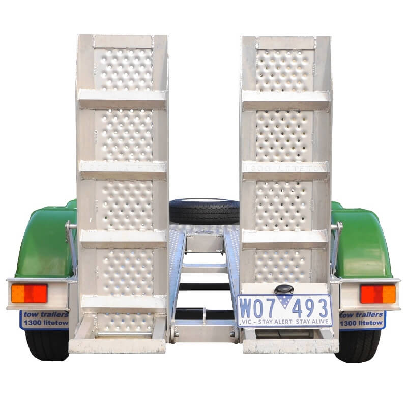 Red Roo ATA2 Aluminium Trailer Ramps upright