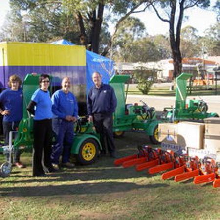 Rotarians Taking Delivery Of Red Roo HLS Logsplitters