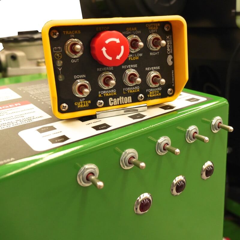 Wireless Control for Stump Grinder