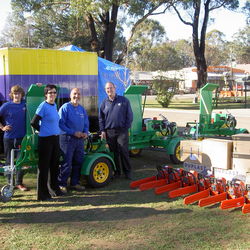 Rotarians Taking Delivery Of Red Roo HLS Logsplitters