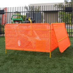 The Stump Guard is a portable guard used for protecting things surrounding the work zone