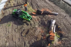 Remote Controlled Stump Grinder