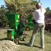 CMS80 Woman showing how to use the CMS80 Garden Chipper Mulcher Shredder in your own backyard.