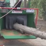 750Xtreme Drumstyle Woodchipper working with Mcleod Trees