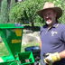 CMS80-East Side Gardeners Owner Robert Schultz using his new CMS80