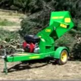 C100 Chipper in Action. The C100 is ideal for  a hobby farmer, small contractor, or rental company